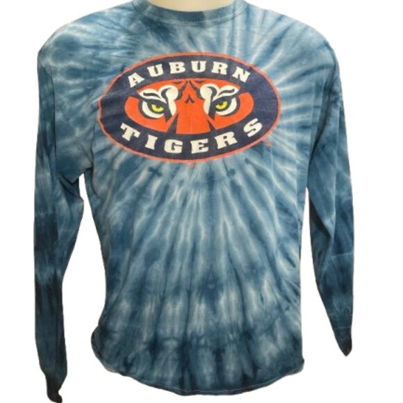 Auburn Tigers Long Sleeve Tie-Dye Tee Med - Picture 1 of 7
